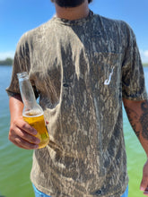Load image into Gallery viewer, Horns Short Sleeve Pocket Tee in Bottomland Camo