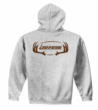 Load image into Gallery viewer, Horns Hoodie in Ash