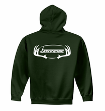 Load image into Gallery viewer, Horns Hoodie in Forest Green