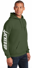 Load image into Gallery viewer, Horns Hoodie in Military Green