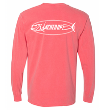 Load image into Gallery viewer, Fish Hook Long Sleeve Pocket Tee in Watermelon