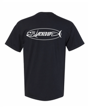 Load image into Gallery viewer, Fish Hook Short Sleeve Pocket Tee in Black