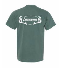 Load image into Gallery viewer, Hook & Horns Short Sleeve Pocket Tee in Bluespruce