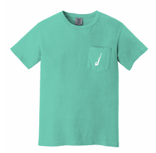 Load image into Gallery viewer, Fish Hook Short Sleeve Pocket Tee in Chalky Mint