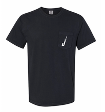 Load image into Gallery viewer, Fish Hook Short Sleeve Pocket Tee in Black
