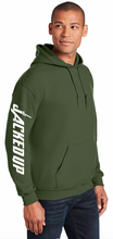 Load image into Gallery viewer, Horns Hoodie in Military Green
