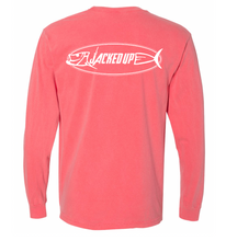 Load image into Gallery viewer, Fish Hook Long Sleeve Pocket Tee in Watermelon
